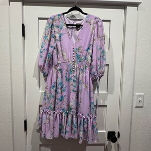 Floral Purple Dress